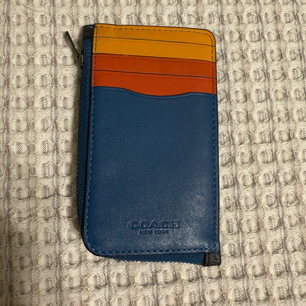 Coach Blue and Orange Wallet